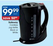 Safeway Cordless Jug Kettle Black Or White