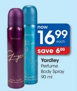 Yardley Perfume Body Spray-90ml