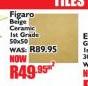 Figaro Beige Ceramic 1st Grade Tile 50x50-Per Sqm