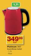 Platinum 1.7Ltr 360Deg. Koordlose Ketel