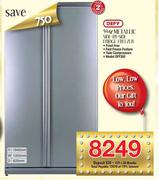Defy Metallic Side-by-Side Fridge Freezer-594Ltr(DFF392)