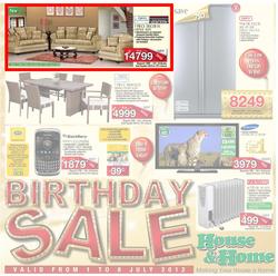 House & Home : Birthday Sale (1 Jul - 8 Jul), page 1