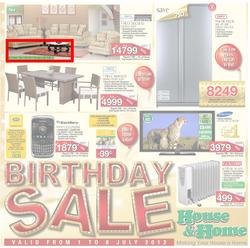 House & Home : Birthday Sale (1 Jul - 8 Jul), page 1