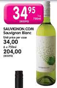 Sauvignon.Com Sauvignon Blanc-Unit Price Per Case