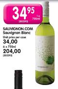 Sauvignon.Com Sauvignon Blanc-1 x 750ml