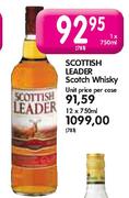 Scotish Leader Scotch Whisky-12 x 750ml