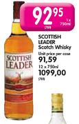 Scotish Leader Scotch Whisky-Unit Price Per Case
