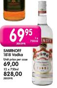 Smirnoff 1818 Vodka-1 x 750ml