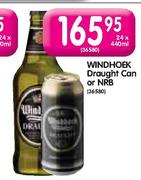 Windhoek Draught Can Or NRB-24 x 440ml