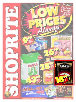 Shoprite Free State : Low Prices Always (27 Jun - 8 Jul), page 1