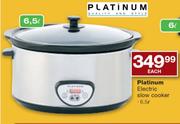  Platinum Electric Slow Cooker- 6.5L