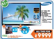 Samsung FHD Plasma 3D Smart TV-51" PS51E550