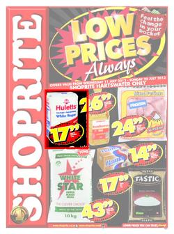 Shoprite Free State : Low Prices Always (11 Jul - 22 Jul), page 1