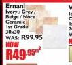 Ernani Ivory/Grey/Belge/Noce Ceramic Ist Grade 30x30-Per Sqm