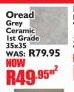 Oread Grey Ceramic Ist Grade 35x35-Per Sqm