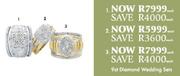 9ct Diamond Wedding Sets-Each