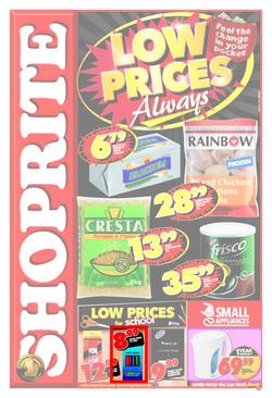 Shoprite Eastern Cape : Low Prices Always (16 Jul - 22 Jul), page 1