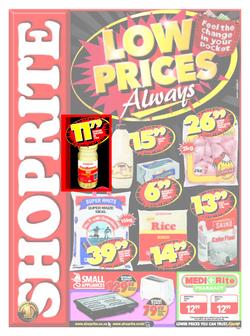 Shoprite Free State : Low Prices Always (12 Jul - 22 Jul), page 1