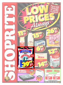 Shoprite Free State : Low Prices Always (12 Jul - 22 Jul), page 1