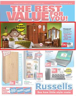Russells : The Best Value For You (23 Jul - 21 Aug), page 1