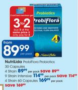 Nutrilida Probiflora Probiotics 4 Strain Capsules-60's