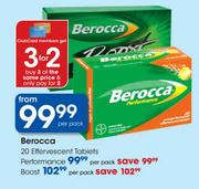 Berocca Effervescent Performance Tablets-20's