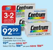 Centrum Select 50 Plus Tablets-30's