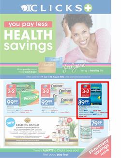 Clicks : Health Savings (19 Jul - 12 Aug), page 1