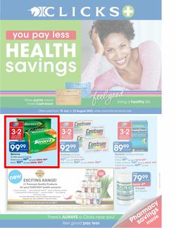 Clicks : Health Savings (19 Jul - 12 Aug), page 1