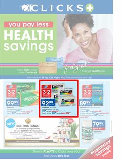 Clicks : Health Savings (19 Jul - 12 Aug), page 1