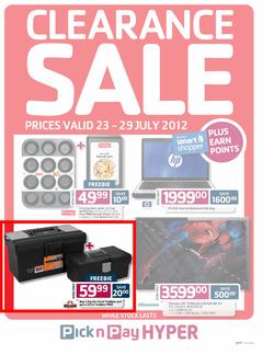 PicknPay Hyper : Clearance Sale (23 Jul - 29 Jul), page 1