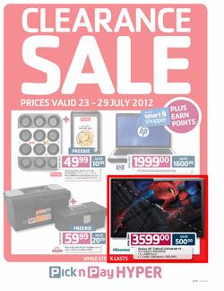 PicknPay Hyper : Clearance Sale (23 Jul - 29 Jul), page 1