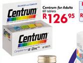 Centrum For Adults-60 Tabs Pack