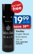Yardley English Blazer Body Spray-125ml