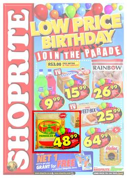Shoprite KZN : Low Price Birthday (23 Jul - 5 Aug), page 1