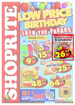 Shoprite KZN : Low Price Birthday (23 Jul - 5 Aug), page 1