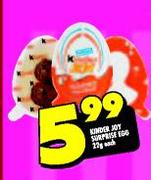 Kinder Joy Surprise Egg-22g Each