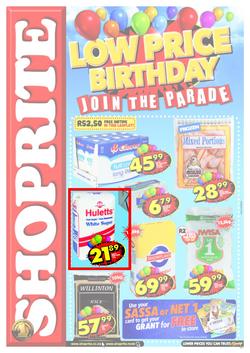 Shoprite Eastern Cape : Low Price Birthday (23 Jul - 5 Aug), page 1