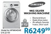 Samsung Silver Washing Machine-9kg(WF9904EWE)