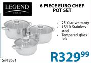 Legend Euro Chef Pot Set-6 Piece