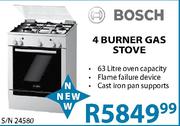 Bosch 4 Burner Gas Stove-63Ltr