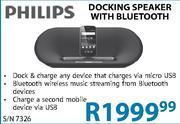 Philips Docking Speaker with Bluetooth