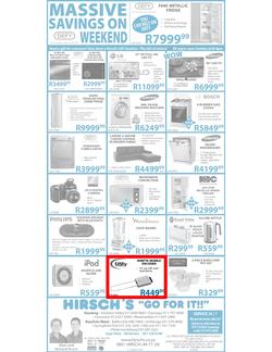 Hirsch's : Massive Savings (30 Jul - 5 Aug), page 1