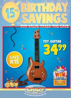 The Crazy Store : 15th Birthday Savings (Until 19 Aug), page 1