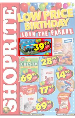 Shoprite Eastern Cape : Low Price Birthday (6 Aug - 19 Aug), page 1