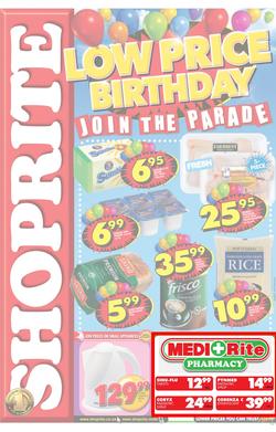 Shoprite Western Cape : Low Price Birthday (8 Aug - 19 Aug), page 1
