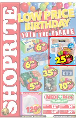Shoprite Western Cape : Low Price Birthday (8 Aug - 19 Aug), page 1