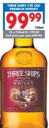 Three Ships 5YR Old Premium Whisky-12x750ml