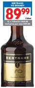 Bertrams Vo Brandy-12x750ml