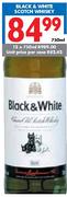 Black & White Scotch Whisky-12x750ml
